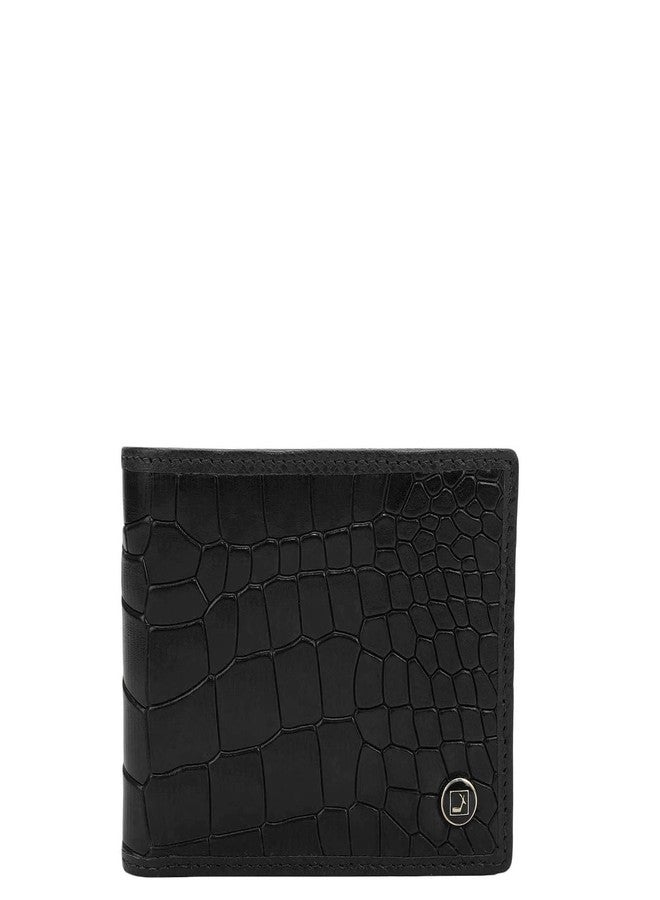 Da Milano RFID Protected Leather Wallet for Men with Card Slot - Black - Image 1